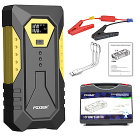 Пускозарядний пристрій FOXSUR FJS-600 для автомобіля в кейсі