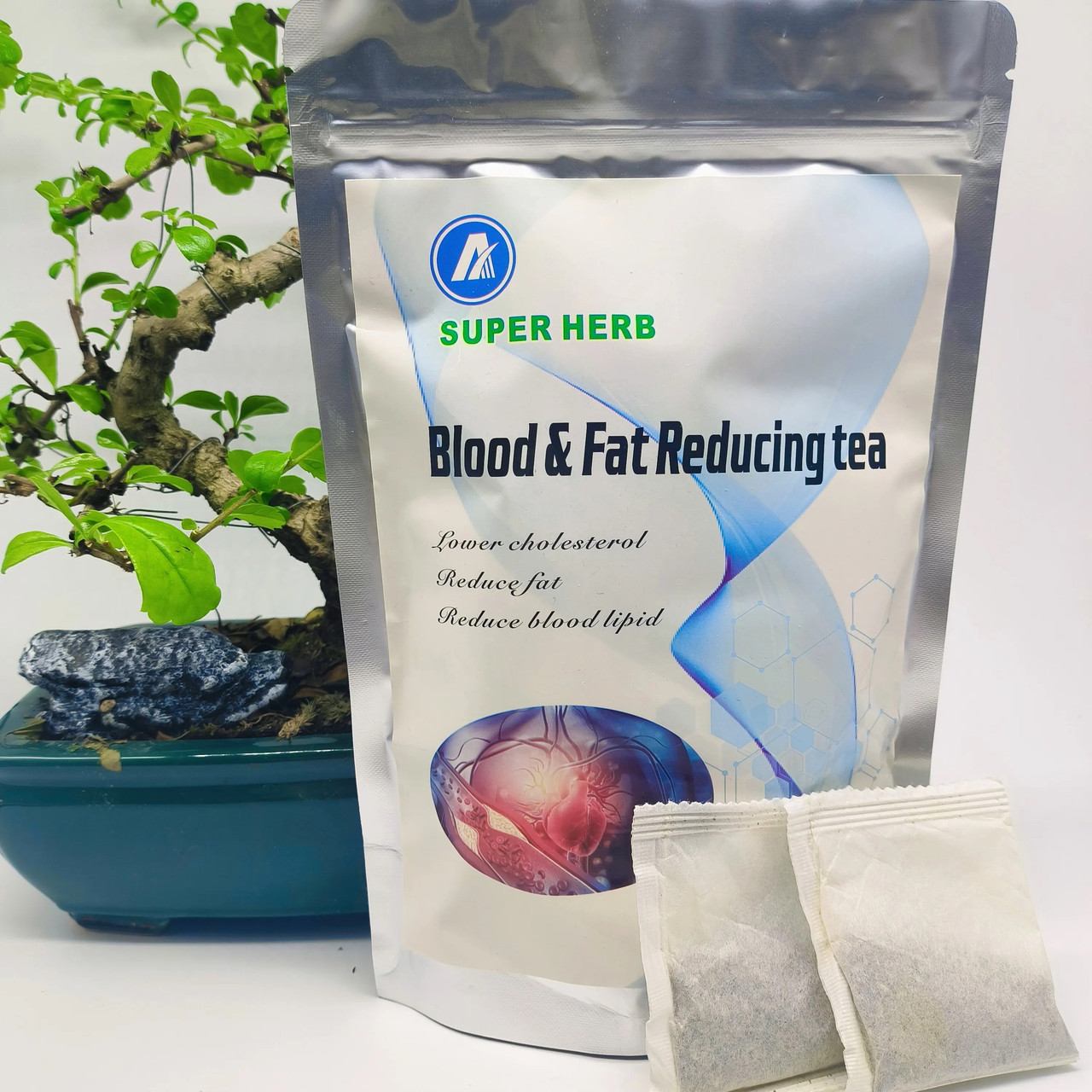 Трав'яний чай для зниження рівня жиру в крові blood fat reducing tea 20x3g