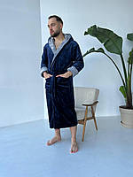 Мужской длинный махровый халат