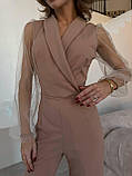 Жіночий вечірній брючний комбінезон, фото 4