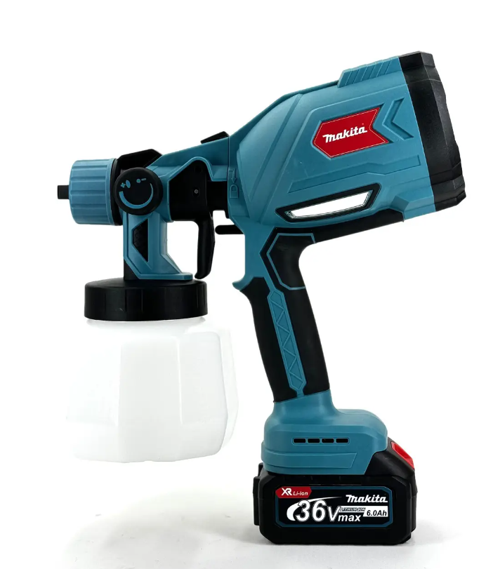 Пульверизатор Фарбопульт акумуляторний Makita (36V, 6 AH) з регулюванням mm