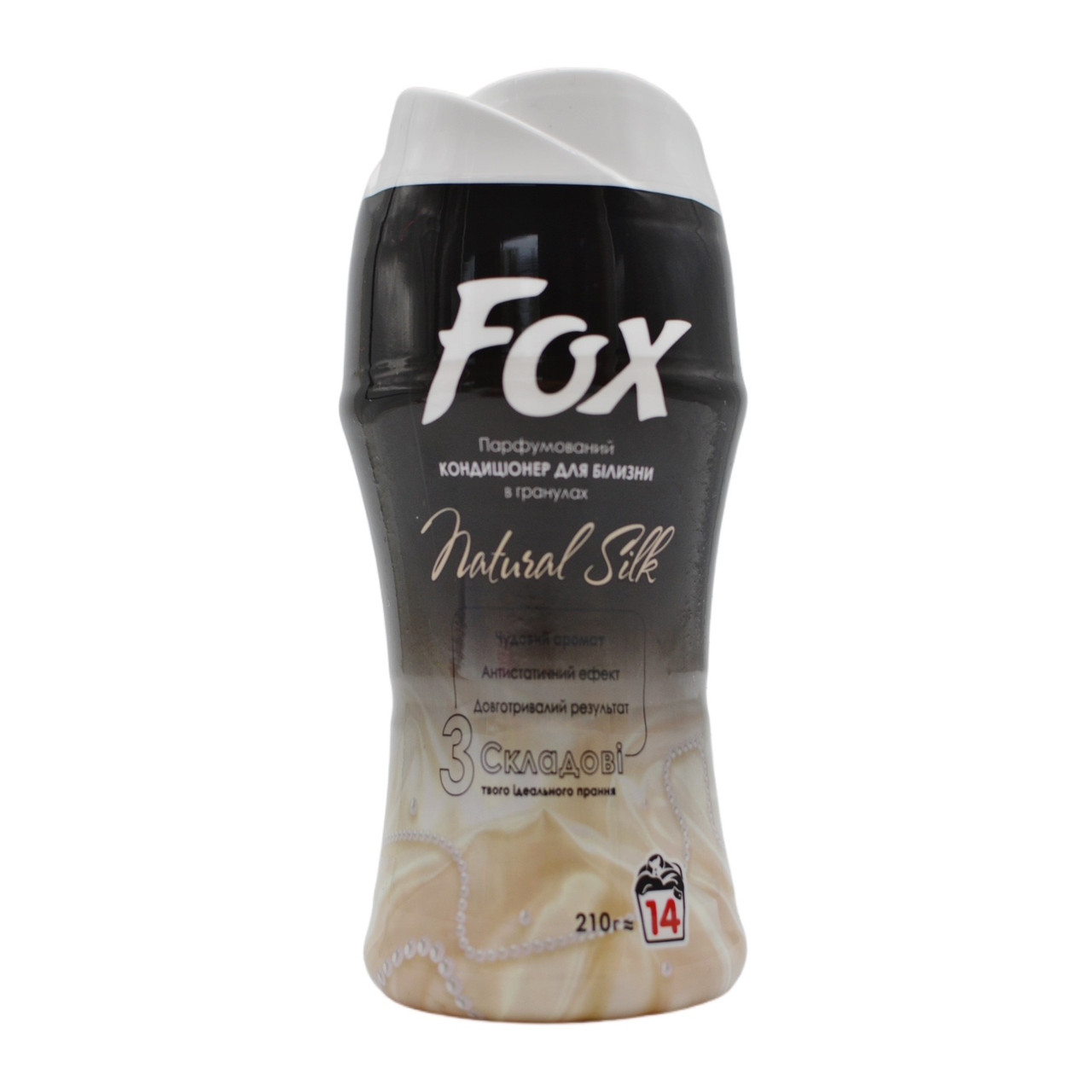Кондиціонер для білизни в гранулах FOX парфумований Natural Silk 210 г 14 пр.