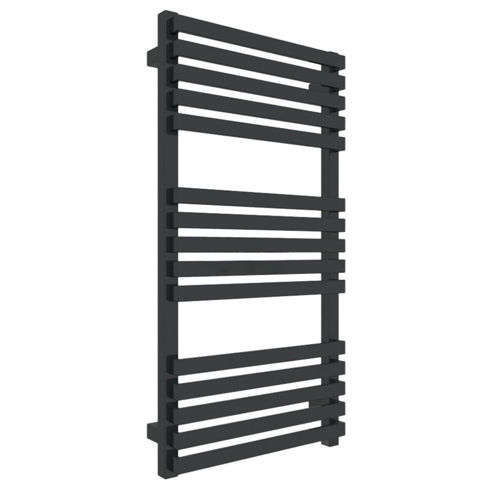 WWQSN087045K9M5E8P Рушникосушка електрична Quadrus Slim One 870-450, колір чорний мат RAL 9005, приховане підключення справа (1