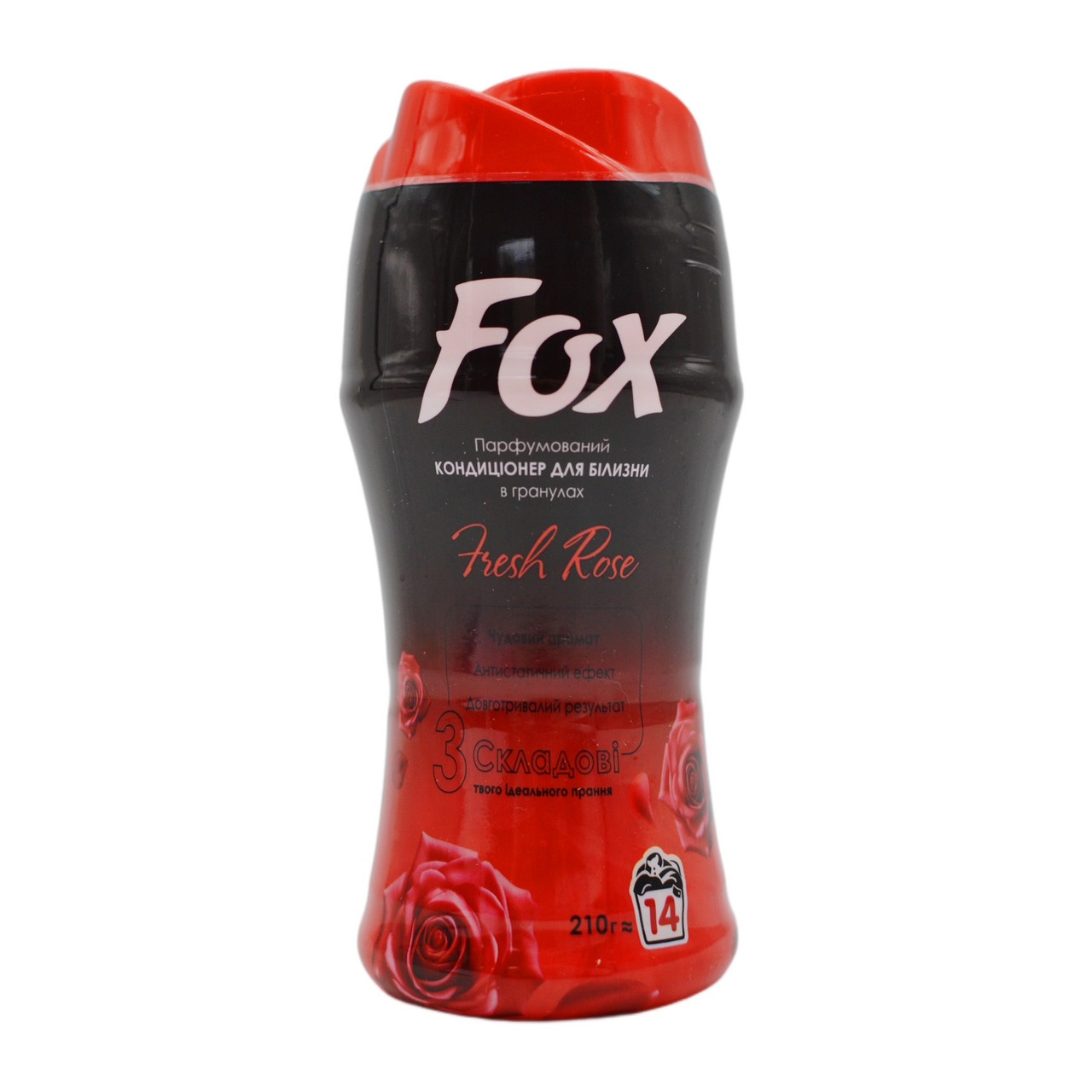 Кондиціонер для білизни в гранулах FOX парфумований Fresh Rose 210 г 14 пр.