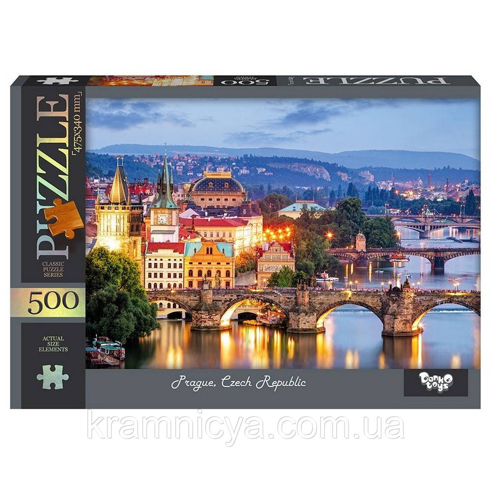 Пазли Прага, Чехія. 500 елементів, Danko Toys (C500-14-01)