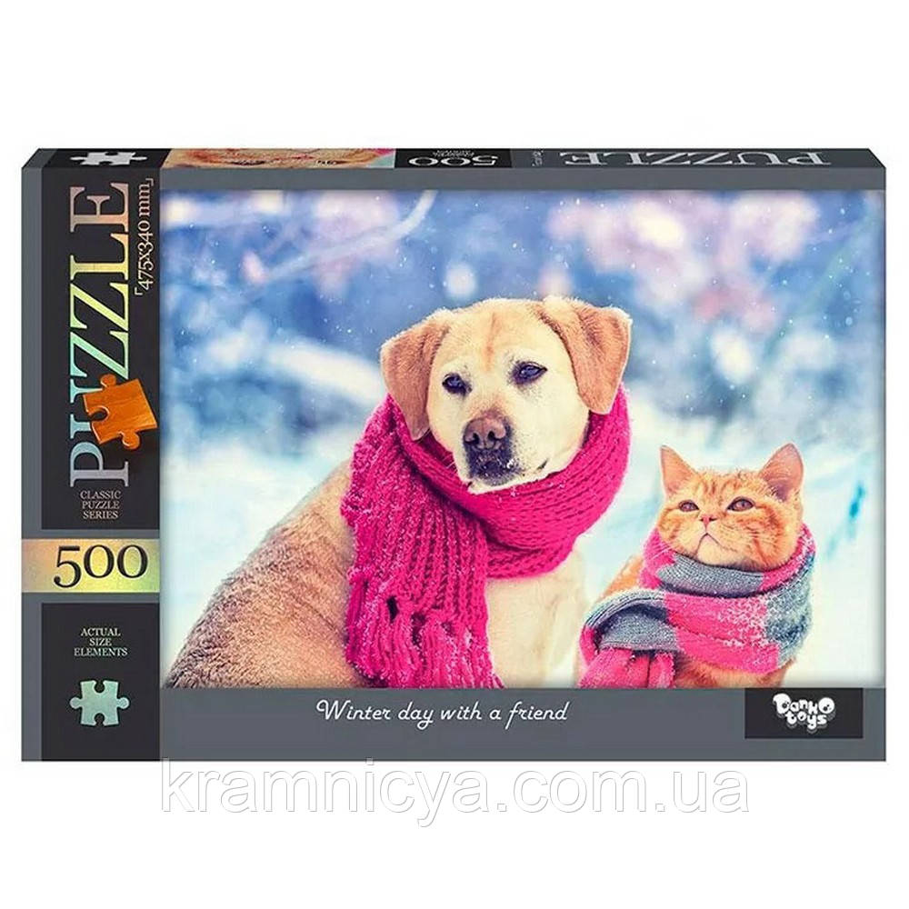 Пазли Зимовий день. 500 елементів, Danko Toys (C500-14-08)