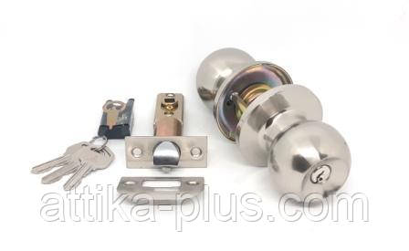 Ручка кноб міжкімнатна Kedr D672 ET (ключ) сатин SS