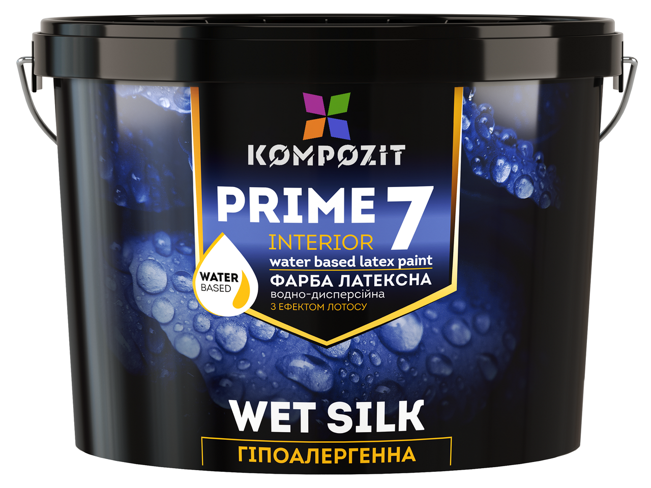 Фарба інтер’єрна PRIME 7, 0,9 л, Шовковисто-матовий, Білий, фото 1