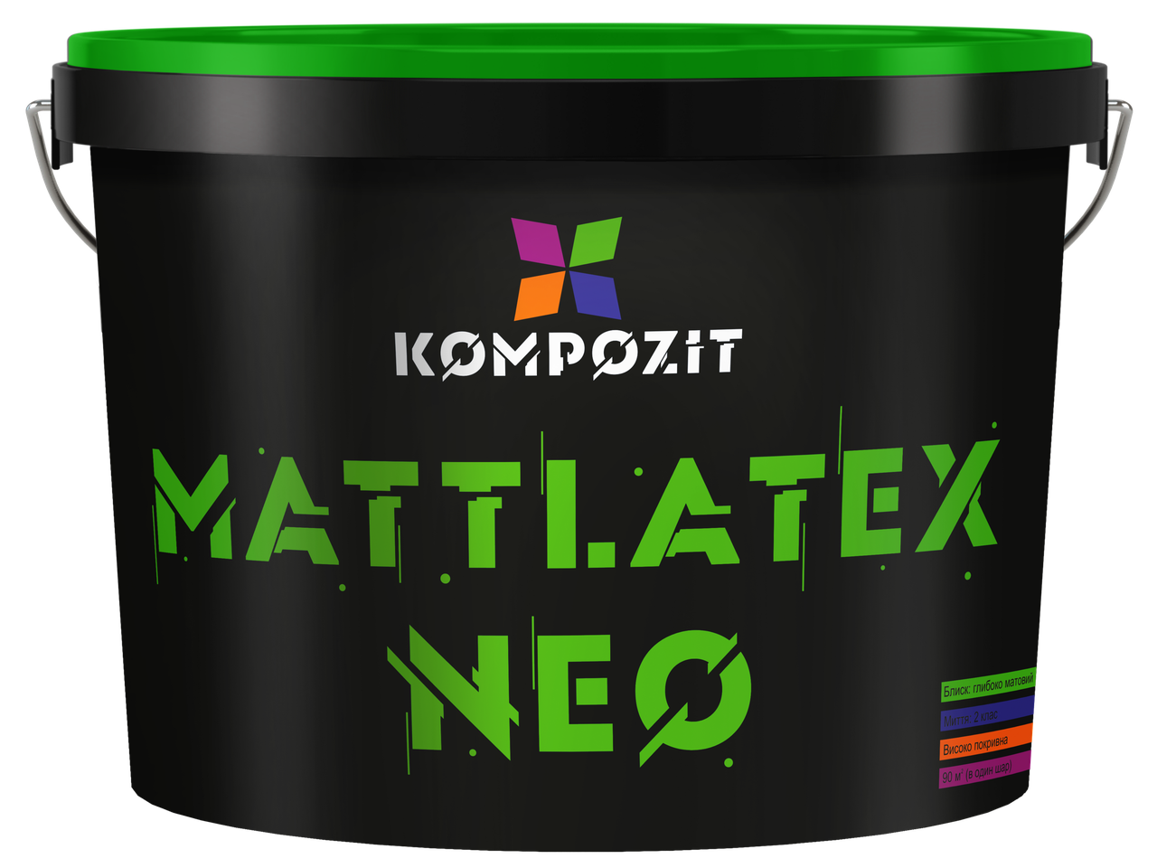 Фарба нтер’єрна MATT LATEX NEO, 1,4 кг, Глибоко-матовий, Білий