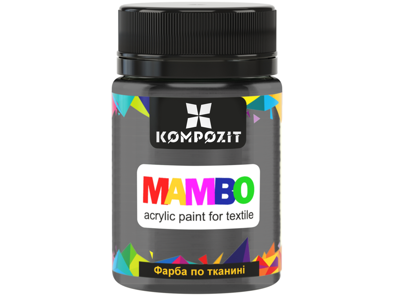 Фарба по тканині Серія (Металік) МАМВО ART Kompozit, 50 мл, 51 чорна перлина (ефект металік), фото 1