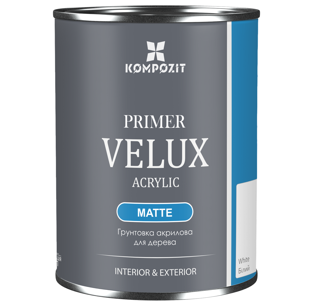 Ґрунтовка для деревини VELUX, 0,75 л, Білий
