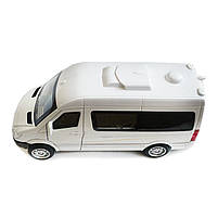 Машинка металева Mercedes-Bens Sprinter CM335 мінівен 1:32 Мерседес-Бенц спрінтер біла світло звук відкр всі двері інерція 15*5*7, фото 5