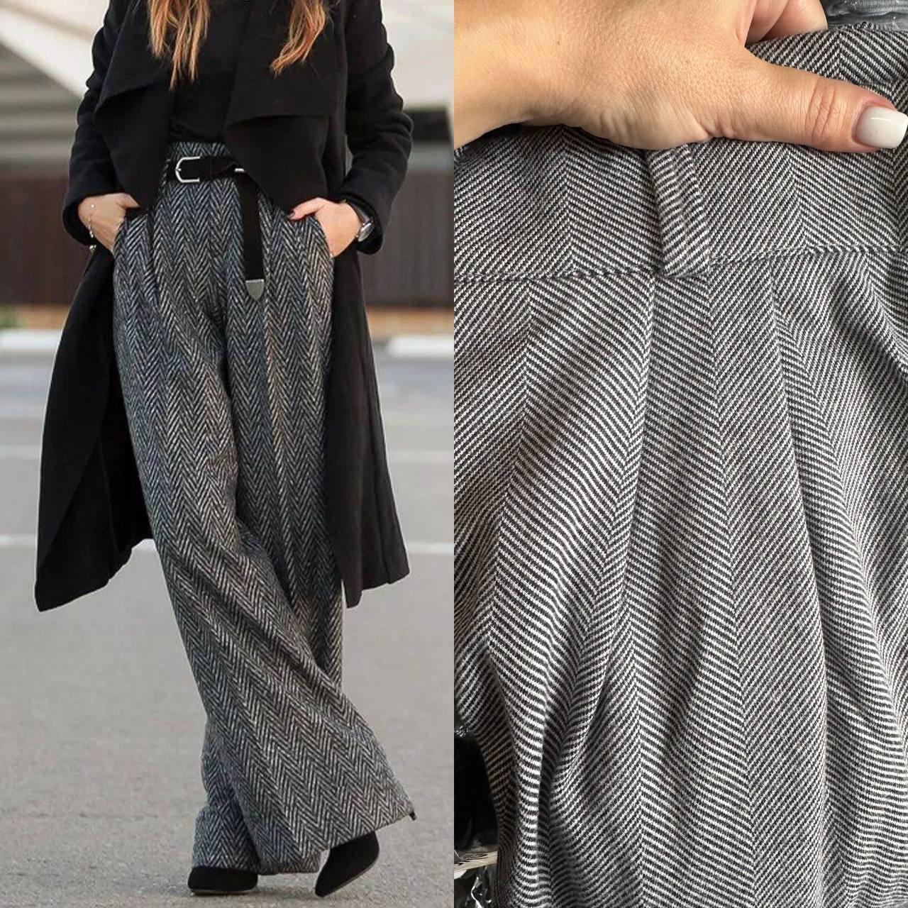 Штани жіночі вовна ялинка, фото 1