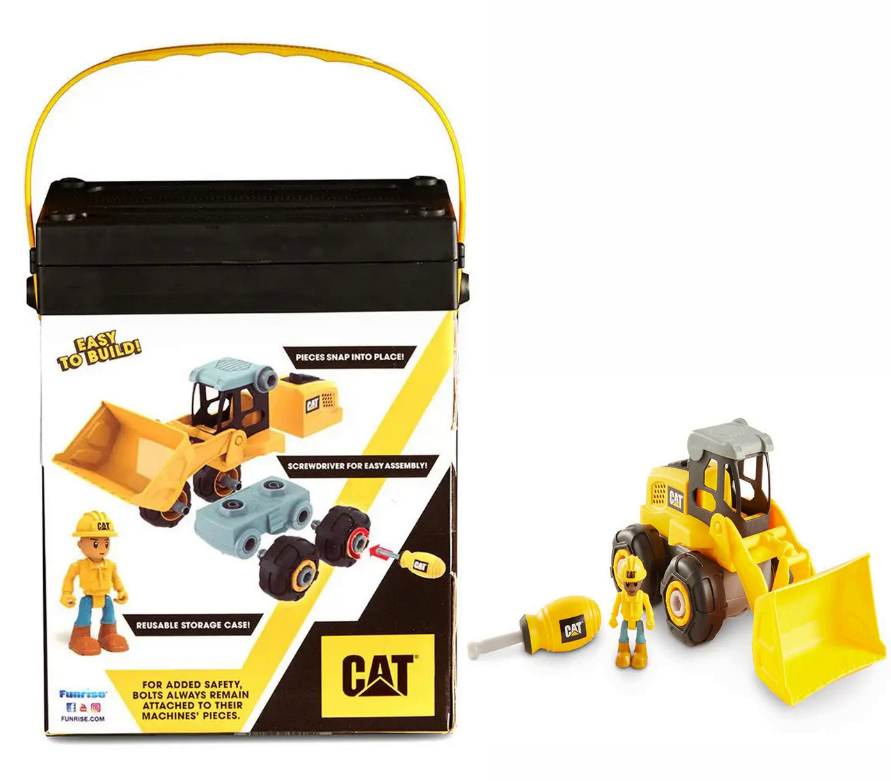 Іграшка-конструктор Machine Maker Колісний навантажувач, 20 cm Funrise CAT 80905F, фото 1