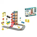 Ігровий набір Гараж-Паркинг P3033 Трек-паркування Children's Rail Car 62 pcs 4 машинки, дорожні знаки Від 3 років, фото 5
