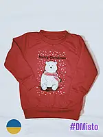 Джемпер теплий для хлопчика Новорічний принт