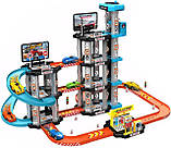 Ігровий набір Гараж-Паркинг MH2004 Трек-паркування Children's Rail Car 75 pcs 4 машинки, дорожні знаки Від 3 років, фото 3