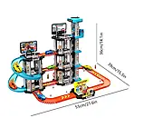 Ігровий набір Гараж-Паркинг MH2004 Трек-паркування Children's Rail Car 75 pcs 4 машинки, дорожні знаки Від 3 років, фото 4