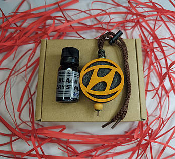 Підвіска ароматизатор Hyundai, АвтоПарфуми Хюндай на дзеркало, дуб