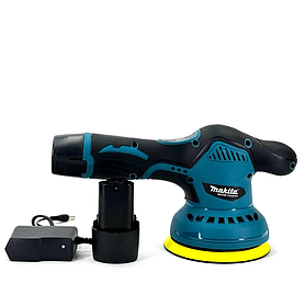 Шліфмашина акумуляторна полірувальна машинка Makita (12V, 3AH) з регулятором обертів Макіта, мультирежимна