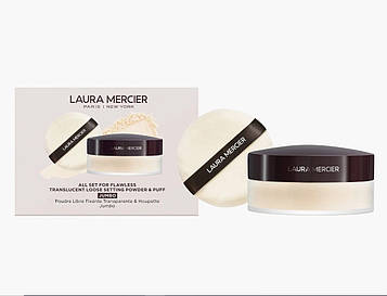 49 g, МЕГА-розмір, розсипчаста закріплювальна пудра Laura Mercier Loose Setting Powder Translucent, з пухівкою
