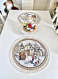 Серветка сервірувальна, гобеленова, Новорічна Ø45 см., фото 2