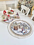 Серветка сервірувальна, гобеленова, Новорічна Ø45 см., фото 3