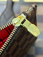 Жіноча коричнева шкіряна сумка Louis Vuitton Neverfull у клітинку GM Tote Луї Вітон Луї Віттон, фото 5