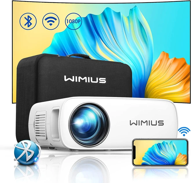 Мультимедійний проектор WiMiUS S26 Full HD 10000 Лм Wi-Fi Bluetooth з динаміками g1
