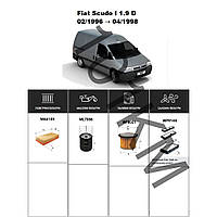 Комплект фільтрів Fiat Scudo I 1.9 D (1996-1998) WIX