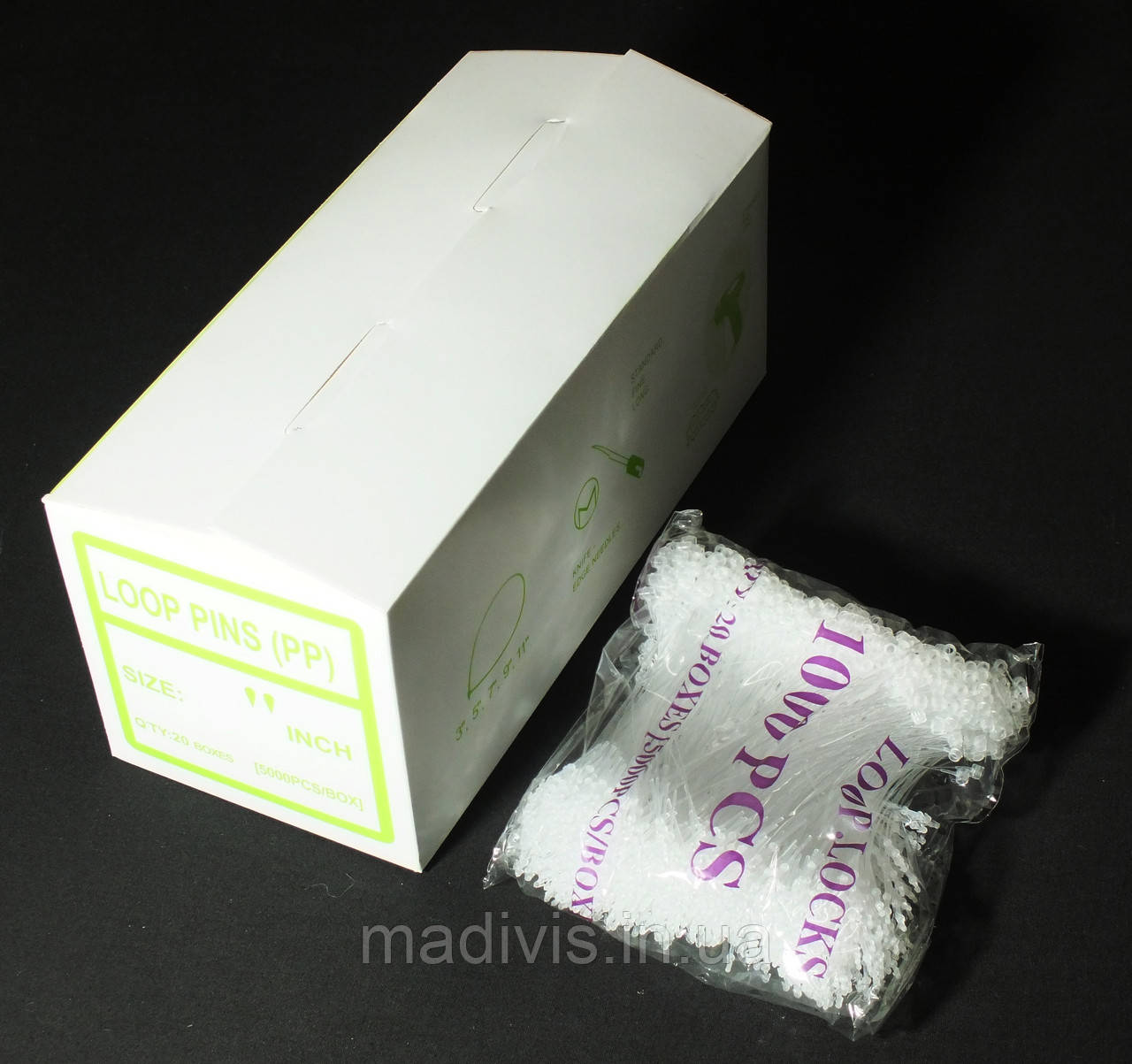 Кільцева волосінь 4" (10 см) для бирок і ярликів, 5000 шт., фото 1