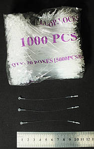 Кільцева волосінь 4" (10 см) для бірок та ярликів, 1000 шт.