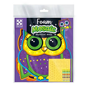 Набір для творчості "Містичні сови" Vladi Toys VT4511-22 з м'якою мозаїкою та стразами, Toyman