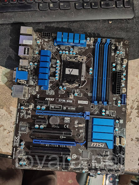 Мат. плата MSI Z77A-G43 LGA1155 Z77 2xPCI-E+HDMI+DVI+Dsub+GbLAN SATA RAID ATX 4DDR3 № 241510114