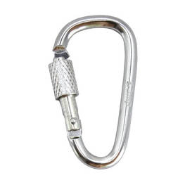 Карабін туристичний Tramp Набір 10 шт з муфтою 5 cм Silver (UTRA-299-silver) - оригінал