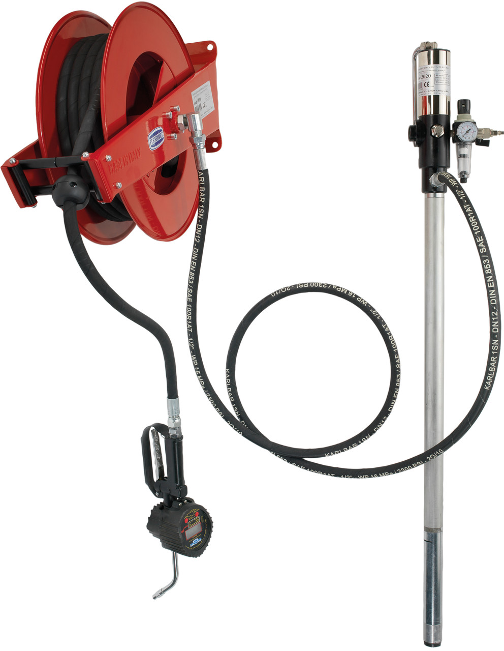 Пневматична стаціонарна система розчавлювання оливи для бочок 208 л 002992 FLEXBIMEC