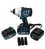 Безщітковий акумуляторний гайковерт Makita (48V, 6AH) Потужний ударний гайковерт Макіта в кейсі mm, фото 9