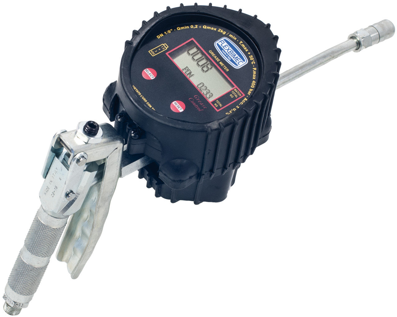 Електронний лічильник витрати консистентних мастил із пістолетом 004286 Flexbimec