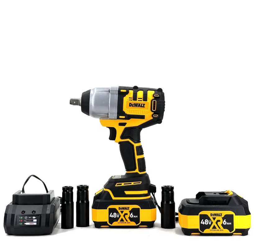 Гайковерт безщітковий акумуляторний DeWalt (48V, 6AH) потужний ударний гайковерт Девольт mm