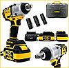 Гайковерт безщітковий акумуляторний DeWalt (48V, 6AH) потужний ударний гайковерт Девольт mm, фото 3