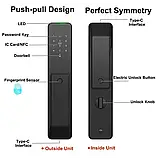 Розумний дверний біометричний замок SEVEN LOCK SL-7775BF black, фото 4