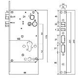 Розумний дверний біометричний замок SEVEN LOCK SL-7775BF black, фото 5