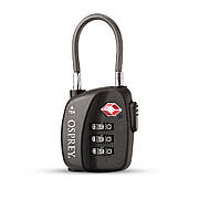 Замок Osprey Travel Sentry Cable Lock, Чорний, Uni
