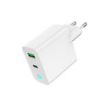 Оригінал! Зарядний пристрій Gembird 1xUSB-A + 1 Type-C (PD20Вт + QC3.0 18Вт) white (TA-UC-PDQC20L-W-01) - Вища Якість!, фото 6