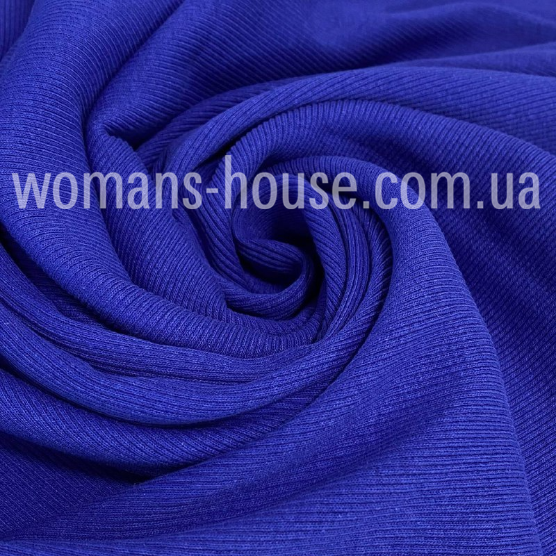 Кашкорсе трикотажна манжетная гумка (Рібана) Електрик, фото 1