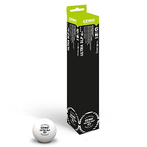 М'ячі для настільного тенісу Gewo Ultra SLP 40+ ITTF 6 шт (81351200), фото 1
