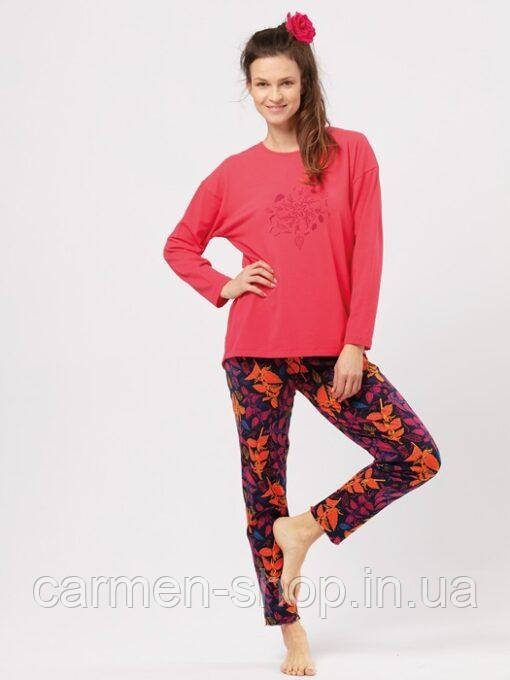 Жіноча піжама тепла з бавовни Key LNS 928, фото 1