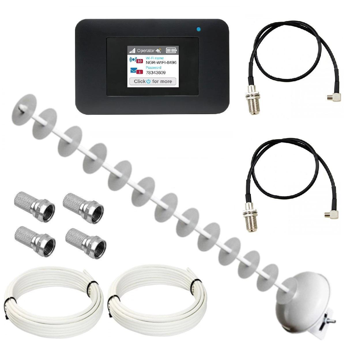 Комплект WiFi роутер 3G 4G LTE модем Netgear AC797s 797s з направленою антеною Стріла-5 MIMO 20 дБі, фото 1