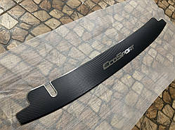 Накладка на бампер с загибом  Ford Ecosport  (2013-2022) (Carbon)