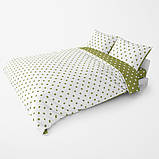 Комплект постільної білизни "ТЕП" полуторний (Olive Dots, 70x70), фото 3